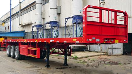 Flatbed Truck Trailer with Front Board